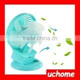 UCHOME Promotion Gift Summer Mini Rechargable Fan With Led Light for Outdoor and Office thumbnail-1