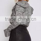 Bell Sleeve New Design Ruffle Knit Top Women Fashion Mature Ladies Blouse thumbnail-4