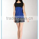 Summer New Style Sleeveless Contrast Color Tank Top for Women thumbnail-3