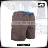 Microfiber Polyester Contrast Solid Color Swim Shorts With Mesh Inside thumbnail-5