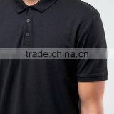 Factory Hot Sale Breathable Cotton Polo Collar Polo Shirt/Plain Black Machine Wash Polo Shirt thumbnail-3
