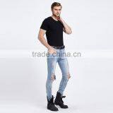 2016 New Men's Fashion Men's Jeans Bule Jeans Hole Personality Male Personality Pants thumbnail-2