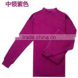 Customize Middle Collar 100%cotton Mens Ladies Thermal Underwear Clothes Set thumbnail-4