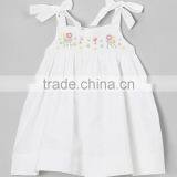 White Gardern Smocked Sundress Infant Toddler