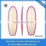 Wholesale PU Short Surfboards Custom Made Pink Surfboard For Sale thumbnail-1
