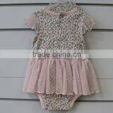 Full Print Baby Girl Bubble Romper Set With Cap thumbnail-2