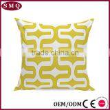 Canvas Cotton Throw Pillows Cover for Couch Set of 4 Lemon Yellow Accent Pattern 18 X 18-inch thumbnail-3