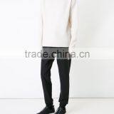 Wholesale Custom Winter/Autumn Cream High Neck Men Woolen Sweater Design thumbnail-4