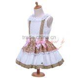 Girls Boutique Spanish Dress With Pink Bowknot Summer Wear thumbnail-3
