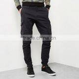 Men's Black Cargo Tapered Joggers thumbnail-2