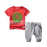 Wholesale Summer Cotton Printing Boys Kids Clothes Clothing Set thumbnail-4