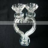 Hot Sales!K9 Crystal Candle Holder,Heart Shaped Crystal Candle Holder For Wedding Or Home Decoration thumbnail-3