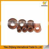 Longbeauty Pair Vintage Brown Natural Wood Hollow Tunnels Ear Plugs Stretcher Gauges thumbnail-2