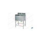 Floor Type Restaurant Deep Fryer With Double Tank , 2 Basket thumbnail-1