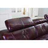 1+2+3 Coffee Leather Sofa thumbnail-2