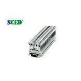 8.2mm 600V 50A AWG 26 - 8 Din Rail Mounted Terminal Blocks for Electric Lighting