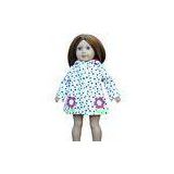 Cute Dot Patent Leather , Waterproof Coat Doll Clothes for 18 Dolls
