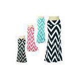 Spring Chevron Print Zigzag Womens Long Maxi Skirts in Polyester / Spandex
