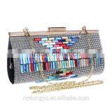 Colorful Rhinostone Fancy Clutch Bag / Women New Design Purse Evening Handbag Gorgeous Bridal Wedding Purse Party Bag Handbag