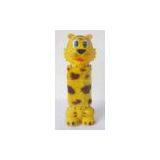 Pet Squeaker Vinyl Tiger With Plush Boby