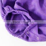 Off Shoulder Blank Romper Baby Newborn Linen Clothes M7061303 thumbnail-5