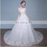 HS1625 2017 Bling Wedding Dress China Long Train Sequined Bridal Ball Gown thumbnail-6