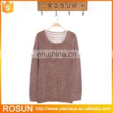 NewEst Style & Hot Sale Wide Neck Knitted Women Pullover Sweaters