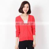 Autumn Spring High Quality Fashion Multicolor Slim Fit V-neck Custom Middle Age Women Sexy Knitted Cardigan Sweater thumbnail-3