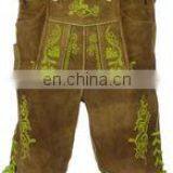 Ripe German Bavarian Lederhosen Black Dark Brown and Light Brown in Suede Custom Style Lederhosen Leather thumbnail-1