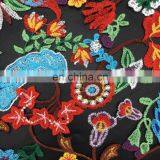 OLFCR0163 Indian Textiles Embroidery Denim Fabric Stock Lot From Aar Vee Company Lace Fabrics thumbnail-4