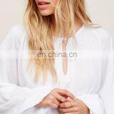 Ladies Elastic Band Set Women Sexy Long Sleeves Plain Jumpsuits And Romper Trousers And Tunic thumbnail-4