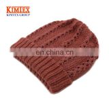 custom promotional colourful fashion knitted winter hat