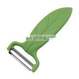 Kitchen Accessories Leaf Shape Fruit Vegetable Potato Peeler With Plastic Handle thumbnail-2