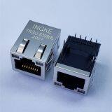 INGKE YKGU-8399NL Direct Substitute Bel 2250013-4 Single Port Gigabit Through Hole RJ45 Magnetic Jacks