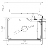 920169 HIGOLD SUS 304 Stainless Steel Pressing Sink Single Bowl thumbnail-5