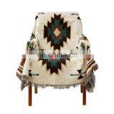 Amazon Hot Sale RAWHOUSE Woven Geometric Vintage Style Bohemian Christmas Blanket thumbnail-2