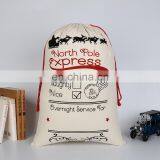 Gift Bag Christmas 50 Styles Drawstring Canvas Santa Sack Rustic Vintage Christmas Stocking Bags Decoration thumbnail-6