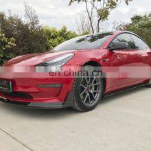 New Products Carbon Material Front Lip for Model 3 Car Parts TSL Front Spoiler for Model 3 Body Kit thumbnail-3