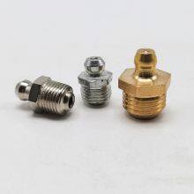 Brass Straight Grease Fitting M6x0.75mm Metric Thread Hydraulic Grease Fitting thumbnail-4