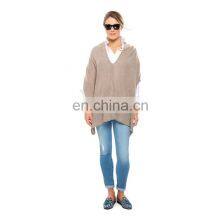 Loose Knit Women Fashion Cashmere Poncho Wrap Pattern Style thumbnail-3