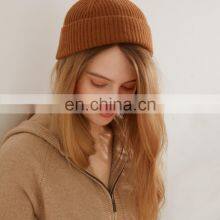 Knit Cashmere Stocking Cap Luxury Beanie Hats thumbnail-2