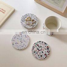 Reusable Branded Modern Home Decor White Wedding Glass Drink Customised Printed Coasters thumbnail-1