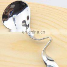 Stainless Steel Honey/Jam Spoon, Unique Design Flatware Curved Honey Stainless Steel Spoon For Honey thumbnail-3