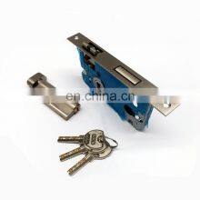 Sliding Door Mortise Lock Body in Brass Lock Cylinder With Zinc Latch and Bolt With Three Brass Keys