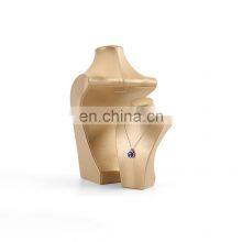 Modern Good Quality Mannequin Desktop Leather Pu Jewelry Display Stand Store Holder Necklace Bust Display thumbnail-4