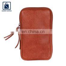 Leading Manufacturer of Top Quality Silver Antique Fitting and Swiss Cotton Lining Genuine Leather Phone Bag for Women thumbnail-3