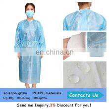 Medical Waterproof Plastic Non-Woven Fabric Disposable Protective Isolation Surgical Gown thumbnail-4