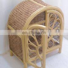 Rattan Floral Dresser Cabinet for Doll, Rattan Daisy Dolls Wardrobe Doll Furniture Kids Toys Mini Boho Vietnam Manufacturer thumbnail-3