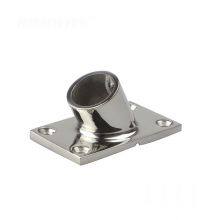 ISURE MARINE 316 Stainless Steel 1inch 60 Degree Boat Hand Rail Fitting Rectangular Stanchion Base thumbnail-1