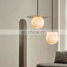 Interior Decorative Dining Room Bedroom Modern Alabaster Chandelier Fancy Lights for Home thumbnail-2